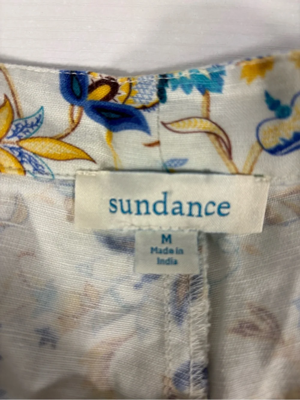 Sundance Shorts Linen Cotton Floral Paisley Tassel Boho Cottagecore Medium